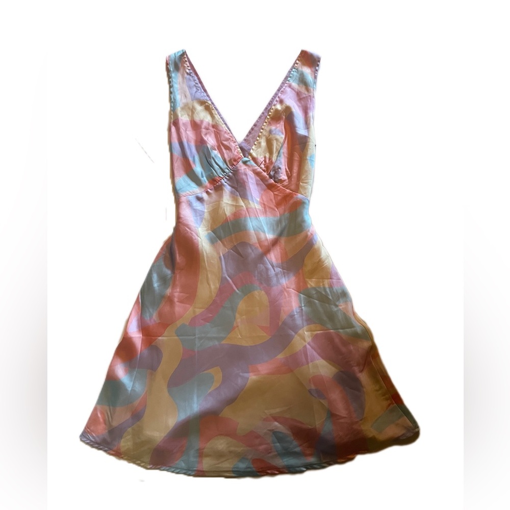 Pepper Mayo pastel wave Audrey vintage slip dress (NWT)